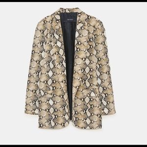 zara snakeskin jacket